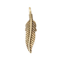 Zinc Alloy Feather Leaf Charm Pendant No.765904 for DIY Necklace Bracelet Jewelry Making view 3