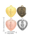 Zinc Alloy Jesus Heart Charm Pendant for DIY Necklace Bracelet Jewelry Making view 1