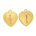 Zinc Alloy Jesus Heart Charm Pendant for DIY Necklace Bracelet Jewelry Making view 3
