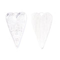 26x50mm Zinc Alloy Heart Charm Pendant for DIY Necklace Bracelet Jewelry Making view 2