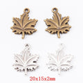 Zinc Alloy Maple Leaf Charm Pendant No.023954 for DIY Necklace Bracelet Jewelry Making view 1
