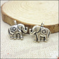 Zinc Alloy Elephant Charm Pendant No.078973 for DIY Necklace Bracelet Jewelry Making view 4