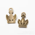Zinc Alloy Crown Charm Pendant No.325495 for DIY Necklace Bracelet Jewelry Making view 4