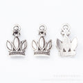 Zinc Alloy Crown Charm Pendant No.325495 for DIY Necklace Bracelet Jewelry Making view 3