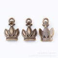 Zinc Alloy Crown Charm Pendant No.325495 for DIY Necklace Bracelet Jewelry Making view 2