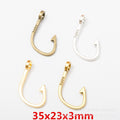Zinc Alloy Fish Hook Charm Pendant No.477203 for DIY Necklace Bracelet Jewelry Making view 1