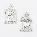 Zinc Alloy Birdcage Charm Pendant No.390083 for DIY Necklace Bracelet Jewelry Making view 2