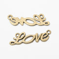 Zinc Alloy Love Charm Pendant No.583675 for DIY Necklace Bracelet Jewelry Making view 2