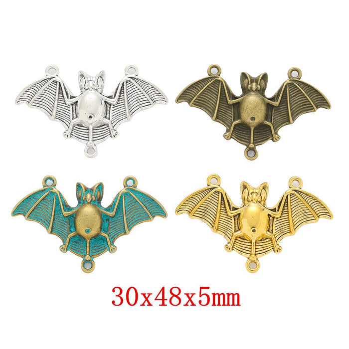 Zinc Alloy Bat Charm Pendant No.206201 for DIY Necklace Bracelet Jewelry Making