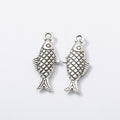 Zinc Alloy Fish Charm Pendant No.167228 for DIY Necklace Bracelet Jewelry Making view 2