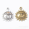 Zinc Alloy Smiling Sun Charm Pendant No.379861 for DIY Necklace Bracelet Jewelry Making view 1