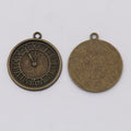 Zinc Alloy Clock Charm Pendant No.149165 for DIY Necklace Bracelet Jewelry Making view 3