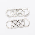 Zinc Alloy Number 8 Charm Pendant for DIY Necklace Bracelet Jewelry Making view 2
