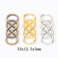 Zinc Alloy Number 8 Charm Pendant for DIY Necklace Bracelet Jewelry Making view 1