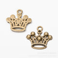 Zinc Alloy Crown Charm Pendant No.823061 for DIY Necklace Bracelet Jewelry Making view 2