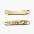 Zinc Alloy LOVE Plaque Charm Pendant for DIY Necklace Bracelet Jewelry Making view 3