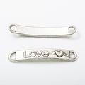 Zinc Alloy LOVE Plaque Charm Pendant for DIY Necklace Bracelet Jewelry Making view 2