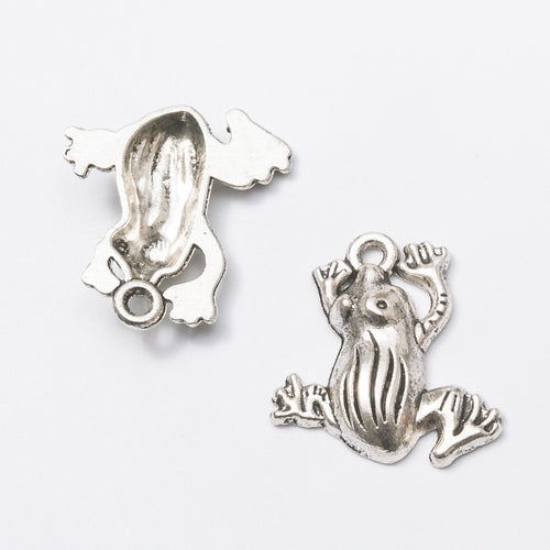 Zinc Alloy Frog Charm Pendant No.109609 for DIY Necklace Bracelet Jewelry Making