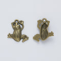 Zinc Alloy Frog Charm Pendant No.109609 for DIY Necklace Bracelet Jewelry Making view 3