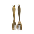 Zinc Alloy Spoon And Fork Charm Pendant for DIY Necklace Bracelet Jewelry Making view 4