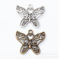 Zinc Alloy Butterfly Charm Pendant No.940368 for DIY Necklace Bracelet Jewelry Making view 1