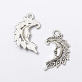 Zinc Alloy Moon Charm Pendant No.446305 for DIY Necklace Bracelet Jewelry Making view 2