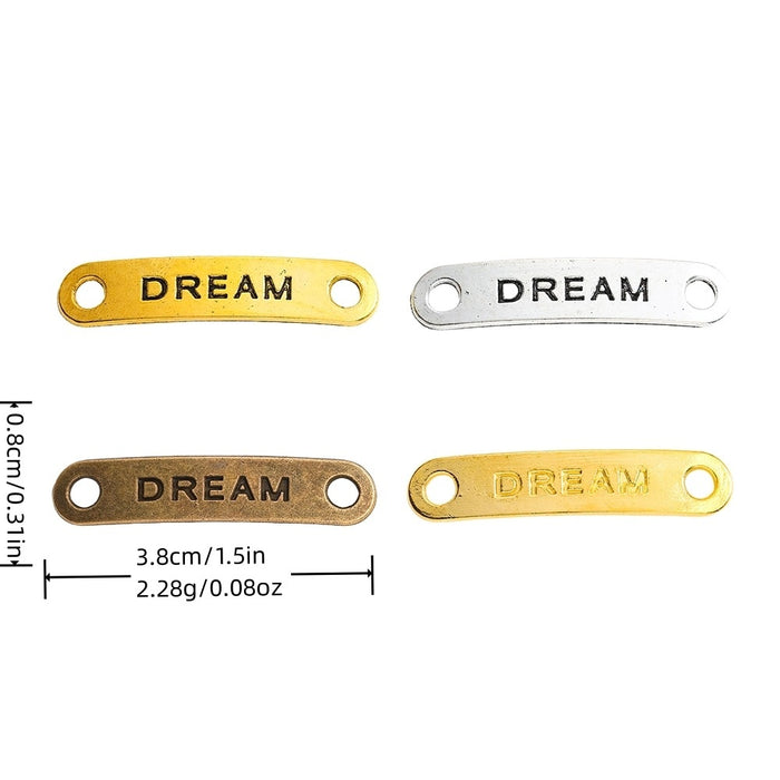 Zinc Alloy Dream Word Charm Pendant for DIY Necklace Bracelet Jewelry Making