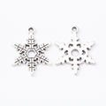 Zinc Alloy Snowflake Charm Pendant No.356332 for DIY Necklace Bracelet Jewelry Making view 3