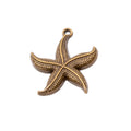 Zinc Alloy Starfish Charm Pendant No.824886 for DIY Necklace Bracelet Jewelry Making view 2
