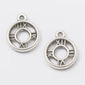 Zinc Alloy Clock Charm Pendant No.013388 for DIY Necklace Bracelet Jewelry Making view 2