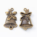 Zinc Alloy Christmas Bell Charm Pendant No.194117 for DIY Necklace Bracelet Jewelry Making view 3