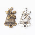 Zinc Alloy Christmas Bell Charm Pendant No.194117 for DIY Necklace Bracelet Jewelry Making view 1