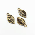 Zinc Alloy Leaf Charm Pendant No.239318 for DIY Necklace Bracelet Jewelry Making view 2