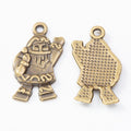 Zinc Alloy Santa Claus Charm Pendant No.665929 for DIY Necklace Bracelet Jewelry Making view 3