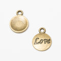 Zinc Alloy LOVE Charm Pendant No.776158 for DIY Necklace Bracelet Jewelry Making view 2
