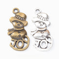 Zinc Alloy Snowman Charm Pendant No.977869 for DIY Necklace Bracelet Jewelry Making view 1