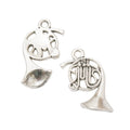 Zinc Alloy Horn Charm Pendant for DIY Necklace Bracelet Jewelry Making view 3