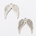 Zinc Alloy Double Wings Charm Pendant for DIY Necklace Bracelet Jewelry Making view 2