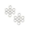 Zinc Alloy Chinese Knot Charm Pendant No.823144 for DIY Necklace Bracelet Jewelry Making view 3