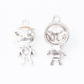 Zinc Alloy Alien Charm Pendant for DIY Necklace Bracelet Jewelry Making view 3