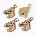 Zinc Alloy Horse Charm Pendant No.485450 for DIY Necklace Bracelet Jewelry Making view 3