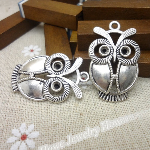 Zinc Alloy Owl Jewelry Findings Accessories for DIY Jewelry Making