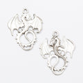 Zinc Alloy Flying Dragon Charm Pendant No.458718 for DIY Necklace Bracelet Jewelry Making view 2