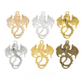 Zinc Alloy Flying Dragon Charm Pendant No.458718 for DIY Necklace Bracelet Jewelry Making view 1