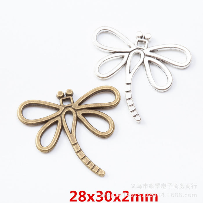 Zinc Alloy Dragonfly Charm Pendant No.490751 for DIY Necklace Bracelet Jewelry Making