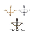 Zinc Alloy Bow And Arrow Charm Pendant No.488055 for DIY Necklace Bracelet Jewelry Making view 1