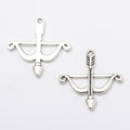 Zinc Alloy Bow And Arrow Charm Pendant No.488055 for DIY Necklace Bracelet Jewelry Making view 2