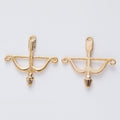 Zinc Alloy Bow And Arrow Charm Pendant No.488055 for DIY Necklace Bracelet Jewelry Making view 4