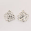 Zinc Alloy Rose Charm Pendant No.163149 for DIY Necklace Bracelet Jewelry Making view 4