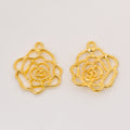 Zinc Alloy Rose Charm Pendant No.163149 for DIY Necklace Bracelet Jewelry Making view 3